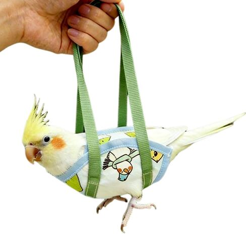 Ouliget Parrot Sling Carrier Bag, Portable Handheld Bird Travel Vests Bag, Escape-Proof Outdoor Walking Bird Pouch for Small Medium Size Parrot Parakeet Budgies,Medium in Kuwait