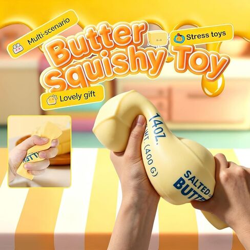 10in Giant Butter Squishy Shaving Cream Filled, Jumbo Big Butters Squeeze in Kuwait