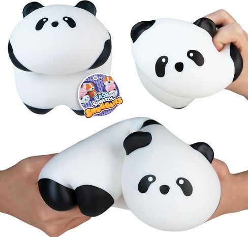 ORB Easy Sqweezy Snugglies Jumbo Squishy Panda - Stretch, Squeeze, Snuggle This Big, Fun, Slow Rising and Extra Soft Toy Panda for Stress Relief - Stretchy and Squishy Fidget Toy for Kids and Adults in Kuwait