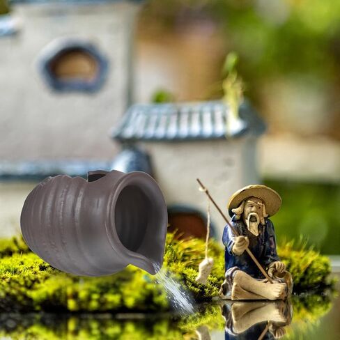 Ceramic Decorative Waterfall Jar Fountain for Aquarium and Garden Decor in Kuwait