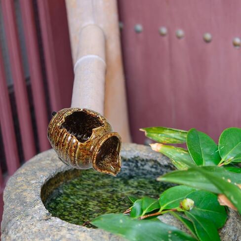 2pcs Ceramic Mini Fish Tank Jar Fountain Indoor Waterfall Garden Decor in Kuwait