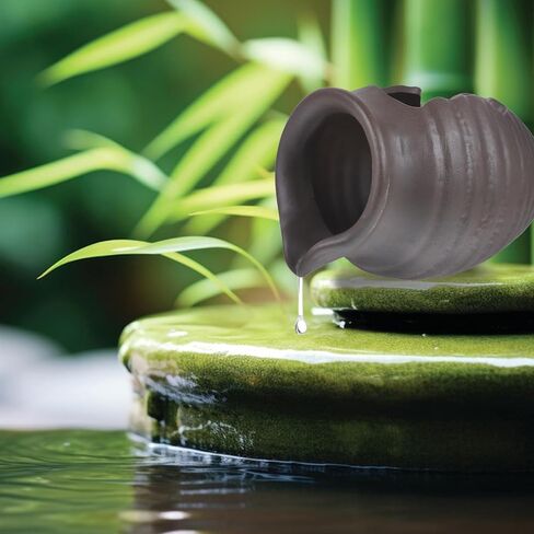 Ceramic Waterfall Jar Fountain Decor for Fish Tanks and Gardens in Kuwait