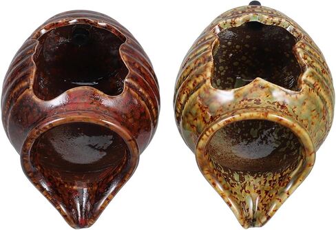 2pcs Ceramic Jar Fountain Waterfall Tabletop Garden Decor Aquarium in Kuwait