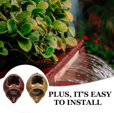 2pcs Ceramic Jar Fountain Waterfall Tabletop Garden Decor Aquarium in Kuwait