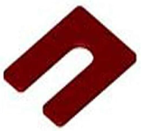 1/4" x 3" x 4" Plastic Shims Structural Horseshoe U Shaped, Made in USA, Tile Spacers, Black, Qty 100 by Bridge Fasteners in Kuwait
