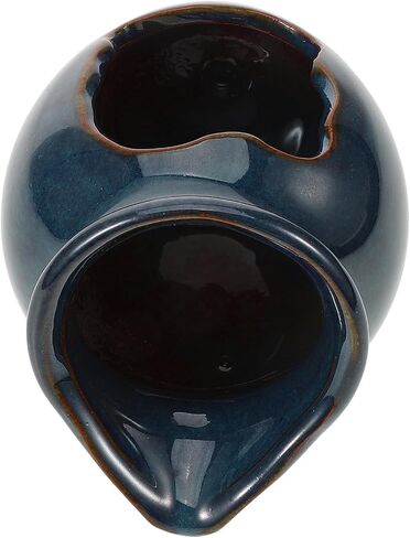 Ceramic Fish Tank Fountain Decorative Waterfall Jar Blue Garden Decor in Saudi Arabia