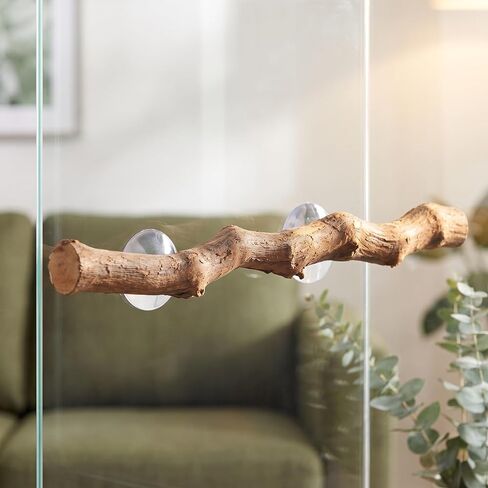 Wood Reptile Perch Branch, Terrarium Habitat Decoration 2pcs in Kuwait