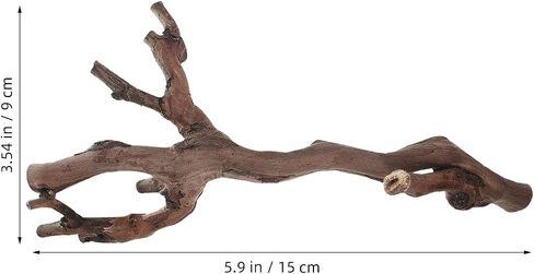 YARNOW 2pcs Branches for Reptiles: Reptile Wood Natural Branches - Bearded Dragon Tree Climbing Accessory Vivarium Habitat - Terrarium Tank Decor Accessories in Saudi Arabia