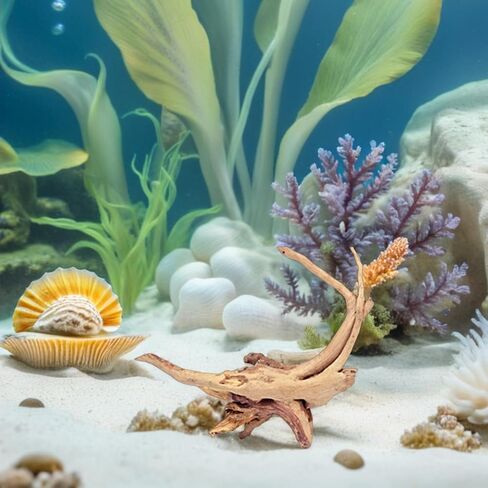 UKCOCO 6pcs Driftwood Pieces for Aquarium Aquascaping, 4-6" in Kuwait