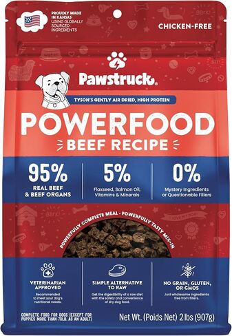 Pawstruck Air Dried Dog Food Chicken Recipe, Grain Free, Made in USA, 2lb in Kuwait