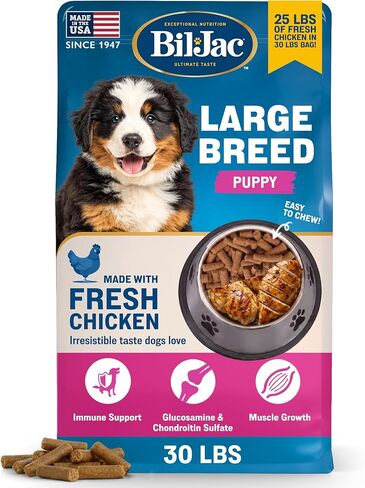 Bil-Jac Large Breed Puppy Dry Dog Food with Fresh Chicken | 30 lb in Kuwait
