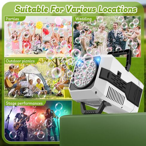 Bubble Machine for Kids 1-Pack, White in Saudi Arabia
