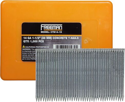 أظافر T-Nails من فريمان CTN14-15 14 - مقاس 1-1/2 بوصة من الخرسانة المجمعة (1000 قطعة) in Kuwait