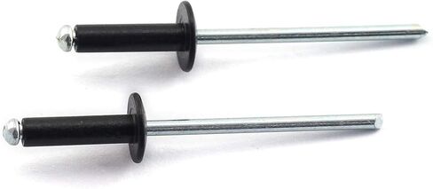 60pcs 1/8 x 1/2 Inch (3.2x12mm) Large Flange Aluminum Blind Rivet Self-Plugging Open End Decorating Fastener Nails Pop Rivets Core Pulling Rivets Grip Pange 3/10-3/8 Inch (7.9-9.5mm) in Saudi Arabia