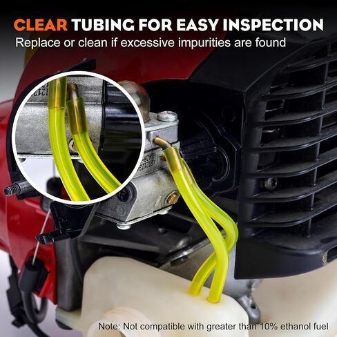 Hipa Gas Fuel Line Hose Tubing for Small Engine Weedeater 4 Size 4 ft. Each in Kuwait