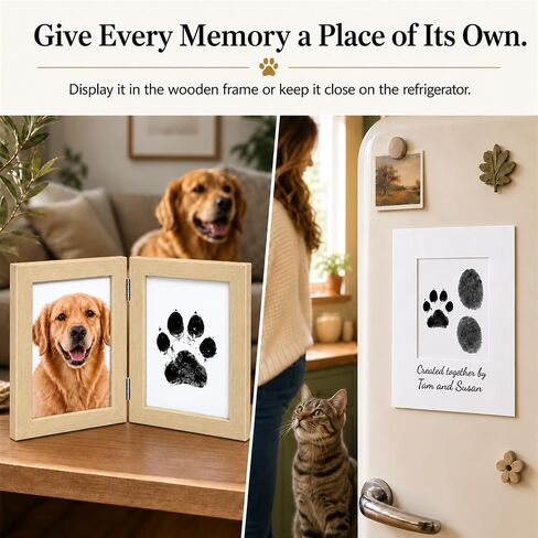 Inkless Paw Print Kit for Dogs & Cats, Pet Keepsake Gift Set in Saudi Arabia