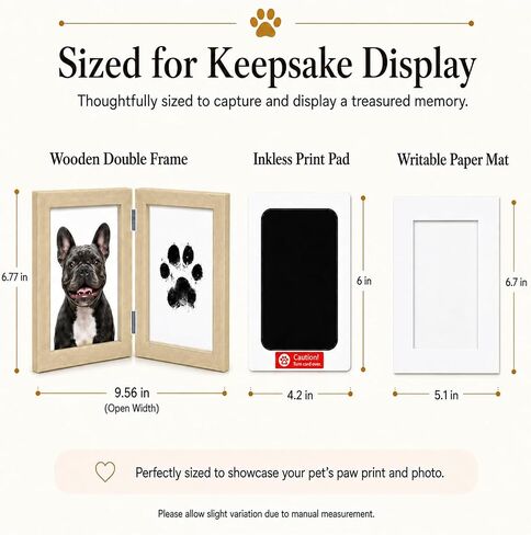 Inkless Paw Print Kit for Dogs & Cats, Pet Keepsake Gift Set in Saudi Arabia