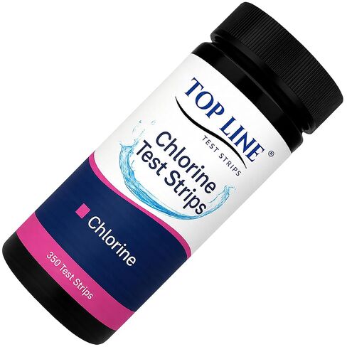 350 Strips - Chlorine Sanitizer Test Strips Food Service 0-500 ppm (Mega Pack) - Bleach Test Strips - Chlorine Test Strips for Food Service - Restaurant Test Strips - Chlorine Tester in Kuwait