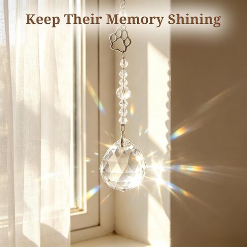 Pet Memorial Gifts for Loss of Dog Cat - Pet Loss Sympathy Gift Box with Suncatcher, Candle, Jar, Keychain & Card - Dog Passing Away Bereavement Gift, Pet Remembrance Gift Basket for Friends Family in Kuwait