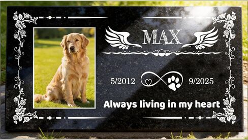 Personalized Pet Memorial Stone - Cat & Dog Grave Marker for Outdoor in Kuwait