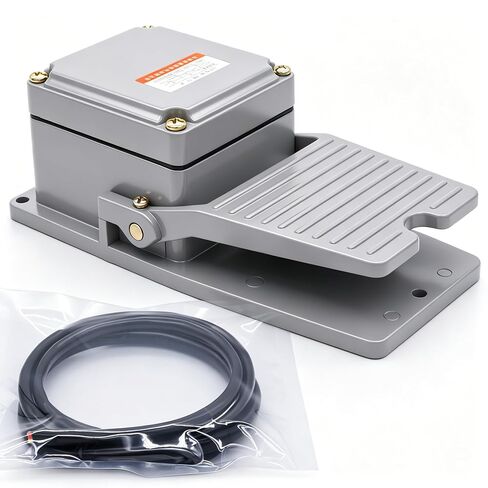 Twidec/AC 380V 15A Heavy Duty Foot Switch SPDT NO NC Electric Pedal Momentary Foot Pedal Switch LT-3 in Kuwait