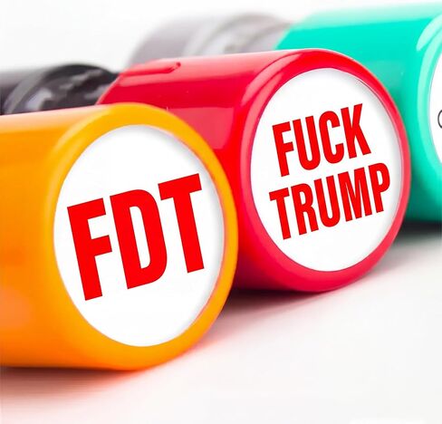 Fuck Trump Stamp, Self-Inking FDT Stamps, Anti Trump Merchandise, 2 Pack in Kuwait