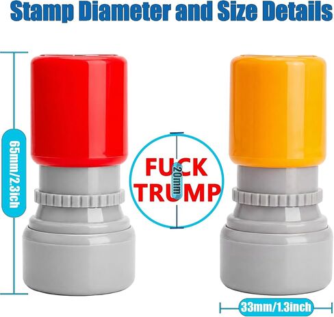 Fuck Trump Stamp, Self-Inking FDT Stamps, Anti Trump Merchandise, 2 Pack in Kuwait