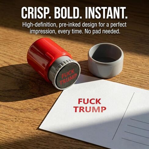 Fuck Trump Stamp, Self-Inking FDT Stamps, Anti Trump Merchandise, 2 Pack in Kuwait