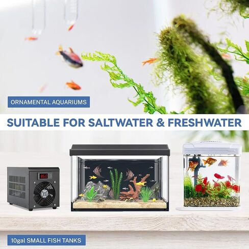 Poafamx 16Gal Aquarium Chiller, Small Water Chiller with Electronic Cooling in Kuwait