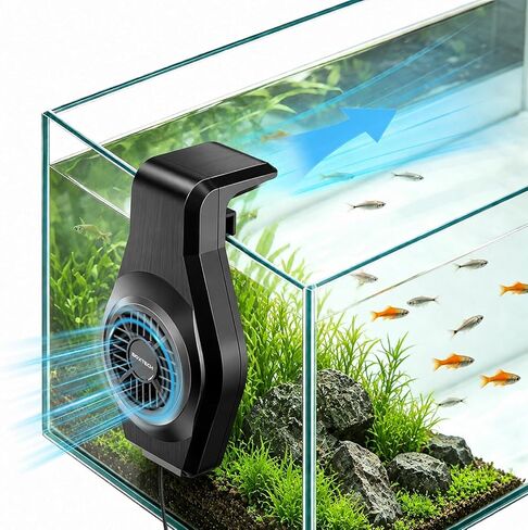 UPETTOOLS Aquarium Chiller Fan, Quiet Fish Tank Cooling Fan, for 7-15Gal in Kuwait