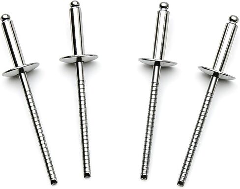 50 Pcs 1/8" x 1/2"(3.2x12mm) Large Flange Stainless Steel Blind Rivets Pop Rivets Core Pulling Rivets,Grip Pange(8.0-9.6mm) in Kuwait