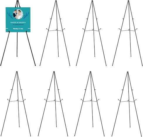 JIUYE 6Pack 63in Easel Stand for Signs,Instant Floor Display Easels in Kuwait