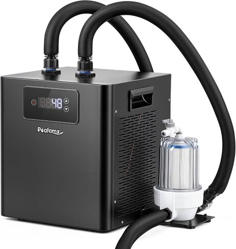 Poafamx Ice Bath Chiller 1/3 HP with External Filter & Water Pump Hoses in Saudi Arabia