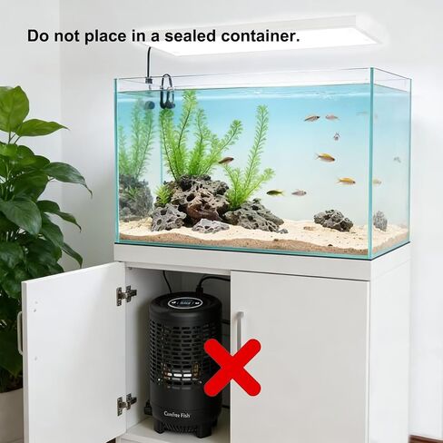 Carfree Fish Aquarium Chiller Semiconductor Technology Cooling Water Low Noise 35dB Long Service Life Small Size Energy-Saving for ≤12Gal Tank(Patent No.: US D1065431S) in Saudi Arabia
