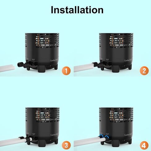 Carfree Fish Aquarium Chiller Semiconductor Technology Cooling Water Low Noise 35dB Long Service Life Small Size Energy-Saving for ≤12Gal Tank(Patent No.: US D1065431S) in Saudi Arabia