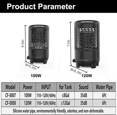 Carfree Fish Aquarium Chiller Semiconductor Technology Cooling Water Low Noise 35dB Long Service Life Small Size Energy-Saving for ≤12Gal Tank(Patent No.: US D1065431S) in Saudi Arabia