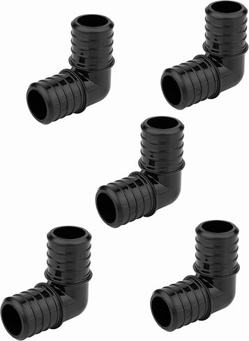 20-Pack EFIELD Poly PPSU Barb Crimp Pex Fitting 3/4" X 3/4" 90 Degree Elbow, ASTM F2159 in Kuwait