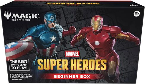 Magic: The Gathering | Marvel Super Heroes Beginner Box | 2-Player Card Game | Includes 2 Tutorial Decks, 8 Themed Half-Decks, 2 Playboards, 2 Spindowns, and More in Kuwait