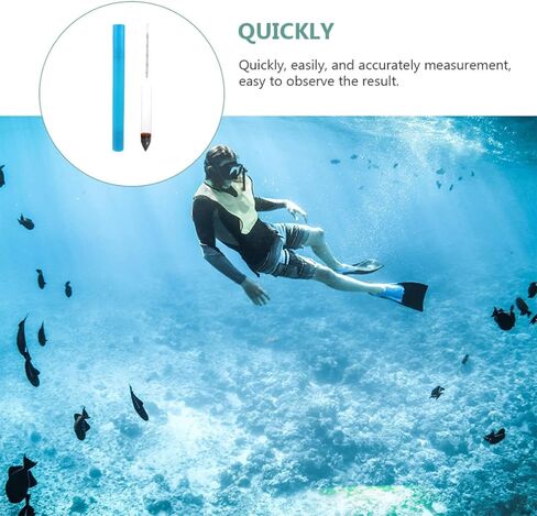 2pcs Aquarium Salinity Hydrometer Glass Digital Tester for Fish Tank in Kuwait