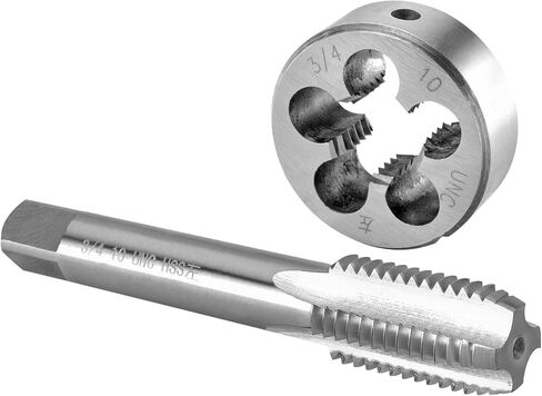 Burkit 5/16"-24 UNF Tap and Die Set Left Hand, 5/16 x 24 UNF Machine Thread Tap and Round Die in Kuwait