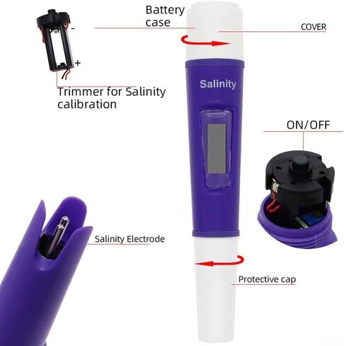 Digital Salinity Meter for Water Quality Testing, 0-19.99 for ppt Range in Kuwait