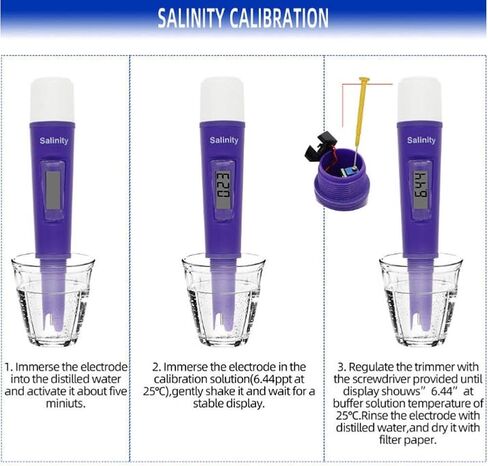 Digital Salinity Meter for Water Quality Testing, 0-19.99 for ppt Range in Kuwait
