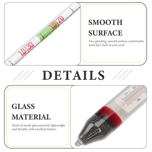 Glass Aquarium Salinity Hydrometer for Saltwater Testing with Thermometer in Kuwait
