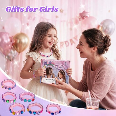 AOSITE Friendship Bracelet Making Kit for Girls 4-12, DIY Hair Gem Set Gift in Kuwait