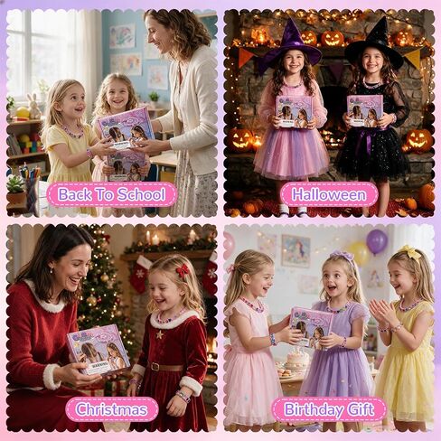 AOSITE Friendship Bracelet Making Kit for Girls 4-12, DIY Hair Gem Set Gift in Kuwait