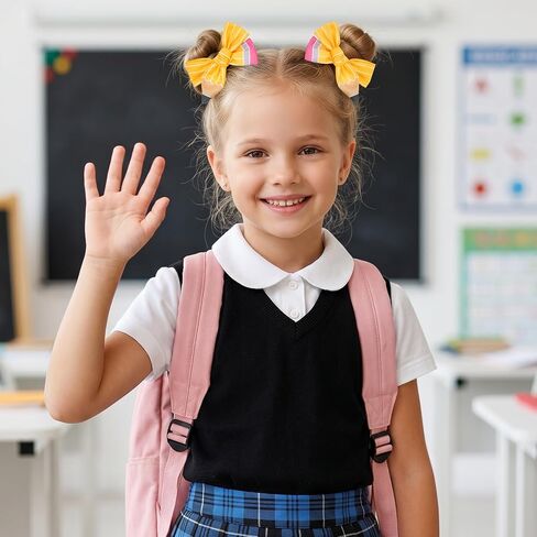 3Pcs Back to School Pencil Hair Bow Clips Headband Accessories for Girls in Kuwait