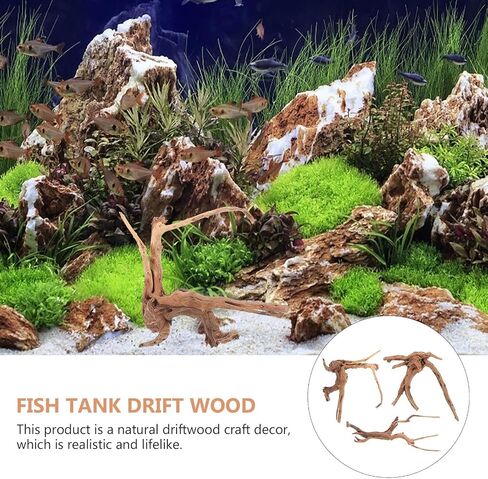 VICASKY 3pcs Natural Spider Wood Driftwood and Reptile Enclosures in Saudi Arabia