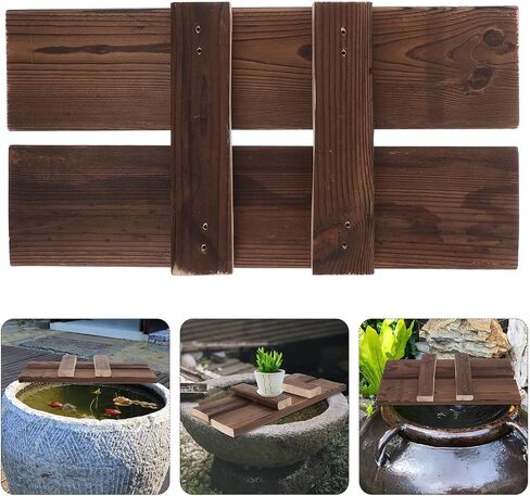 4pcs Vintage Fish Tank Water Flow Board Rustic Aquarium Decor Accent in Kuwait