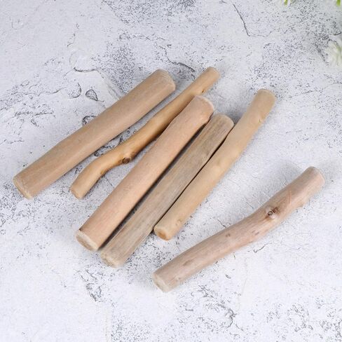 16 Pcs DIY Aquarium Wood Blocks, Natural Beige in Kuwait