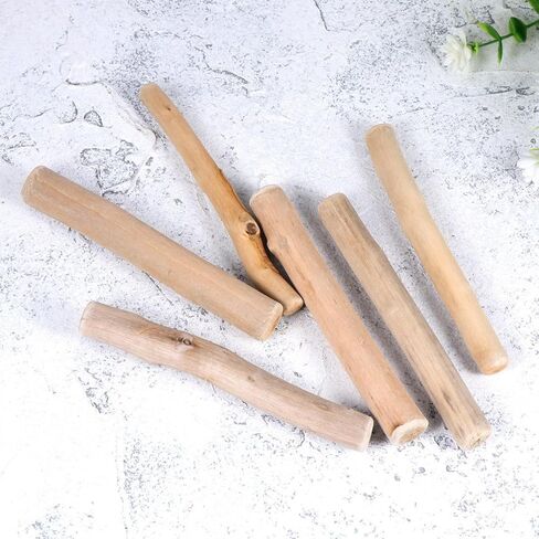 16 Pcs DIY Aquarium Wood Blocks, Natural Beige in Kuwait